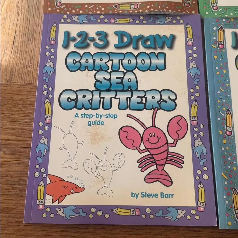 1-2-3 Draw Books set of 5 books